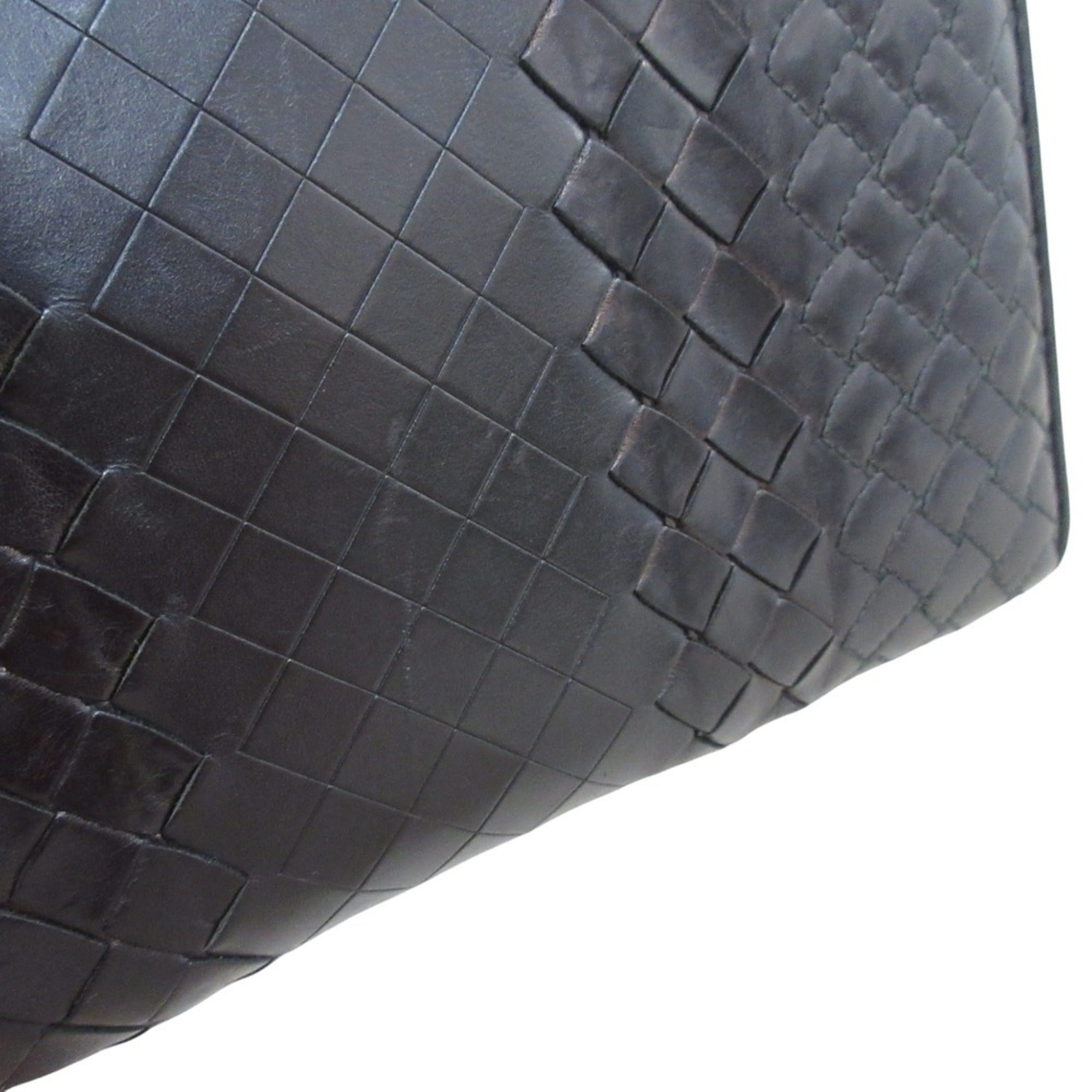 Bottega Veneta Black Leather Long Wallet (Bi-Fold)