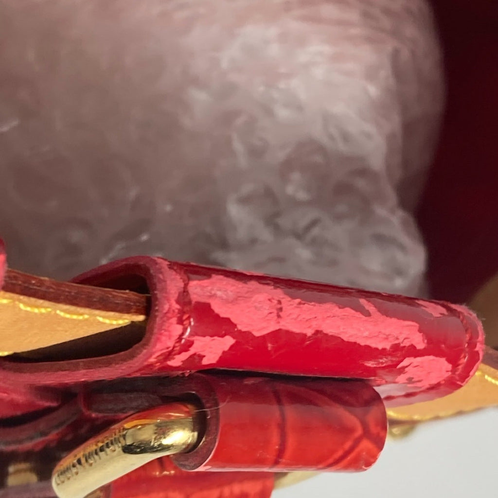Louis Vuitton Brown Red Color Monogram Shoulder Bag Tote Bag