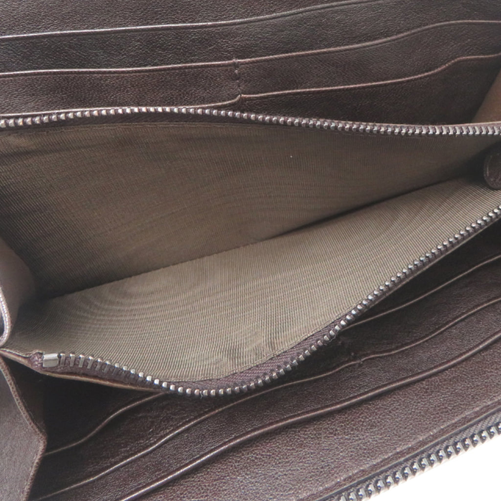 Bottega Veneta Brown Leather Long Wallet (Bi-Fold)