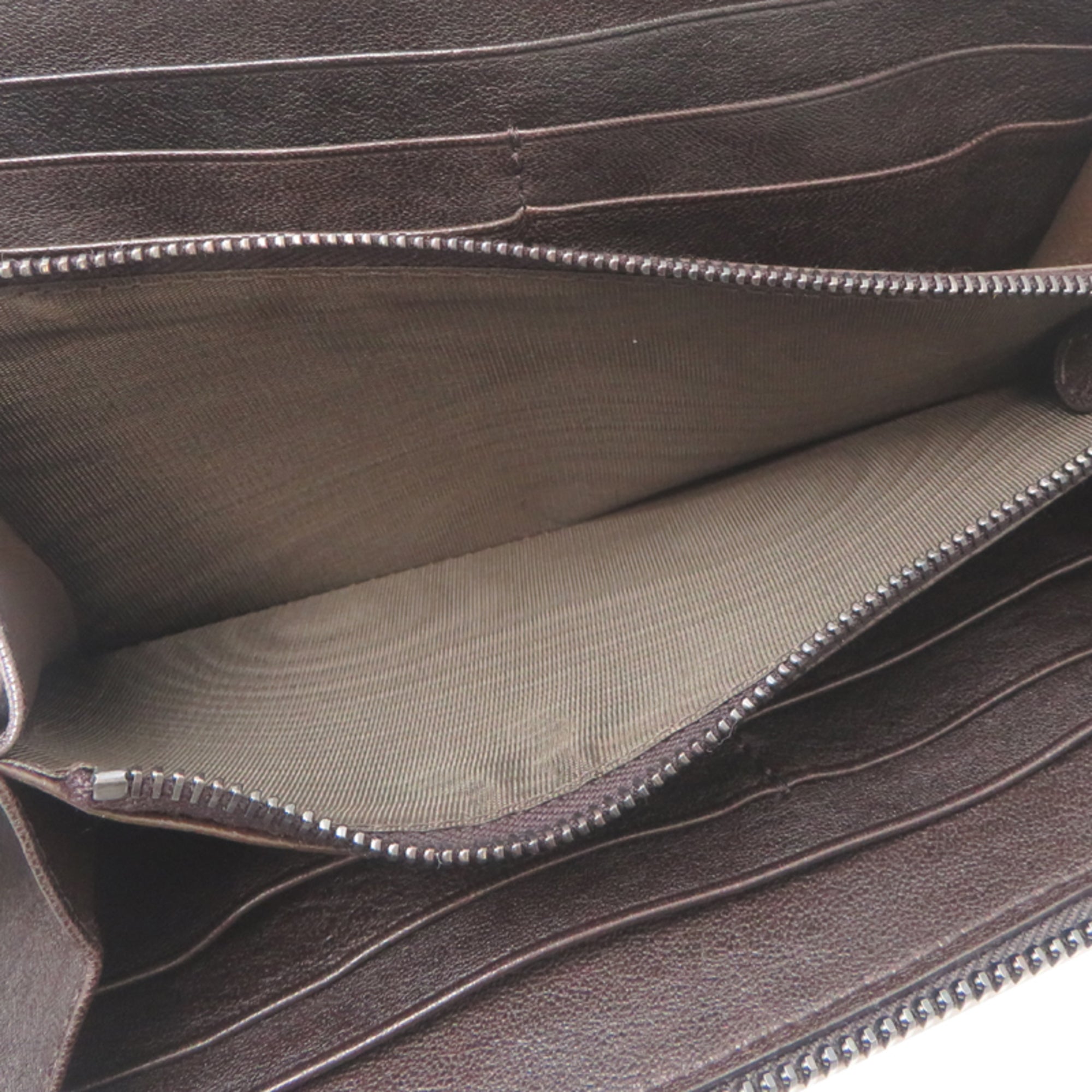 Bottega Veneta Brown Leather Long Wallet (Bi-Fold)
