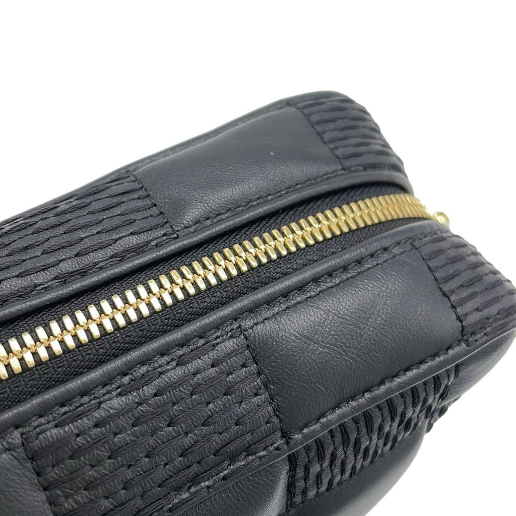 Louis Vuitton Black Leather Shoulder Bag