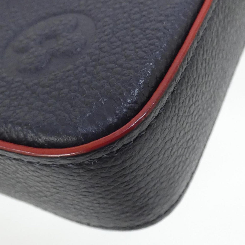 Louis Vuitton Black Marine Rouge Leather Pochette Shoulder Bag