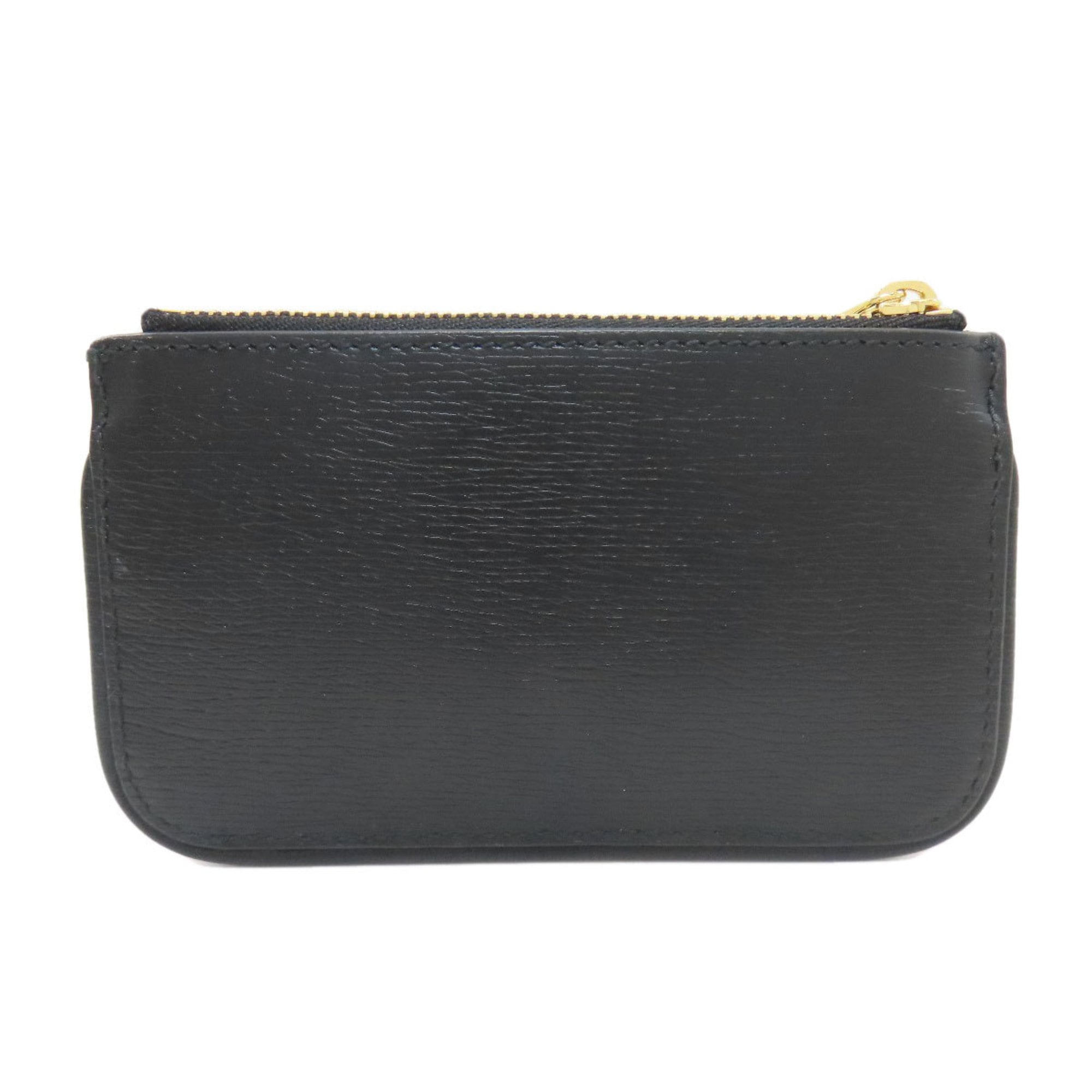 Gucci Black Leather Coin Purse/Coin Case (Pre-Owned)