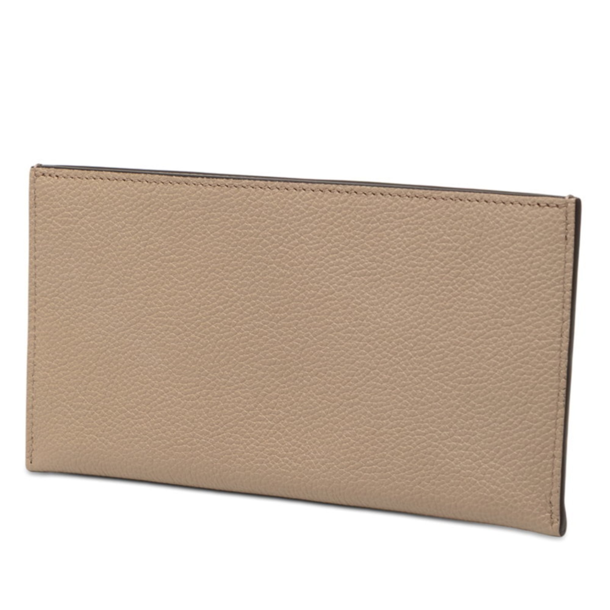 Louis Vuitton Beige Tourterelle Leather Pochette