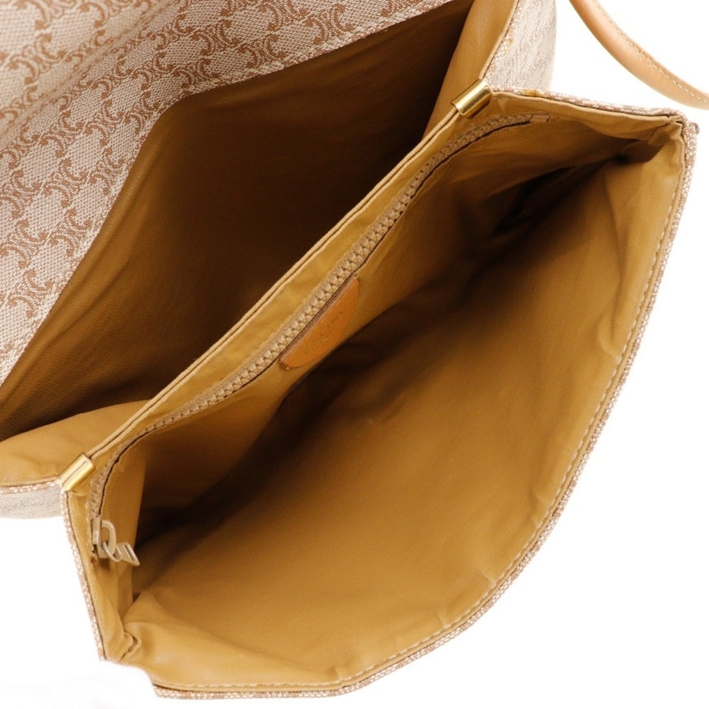Celine Macadam Beige Pvc Leather Shoulder Bag