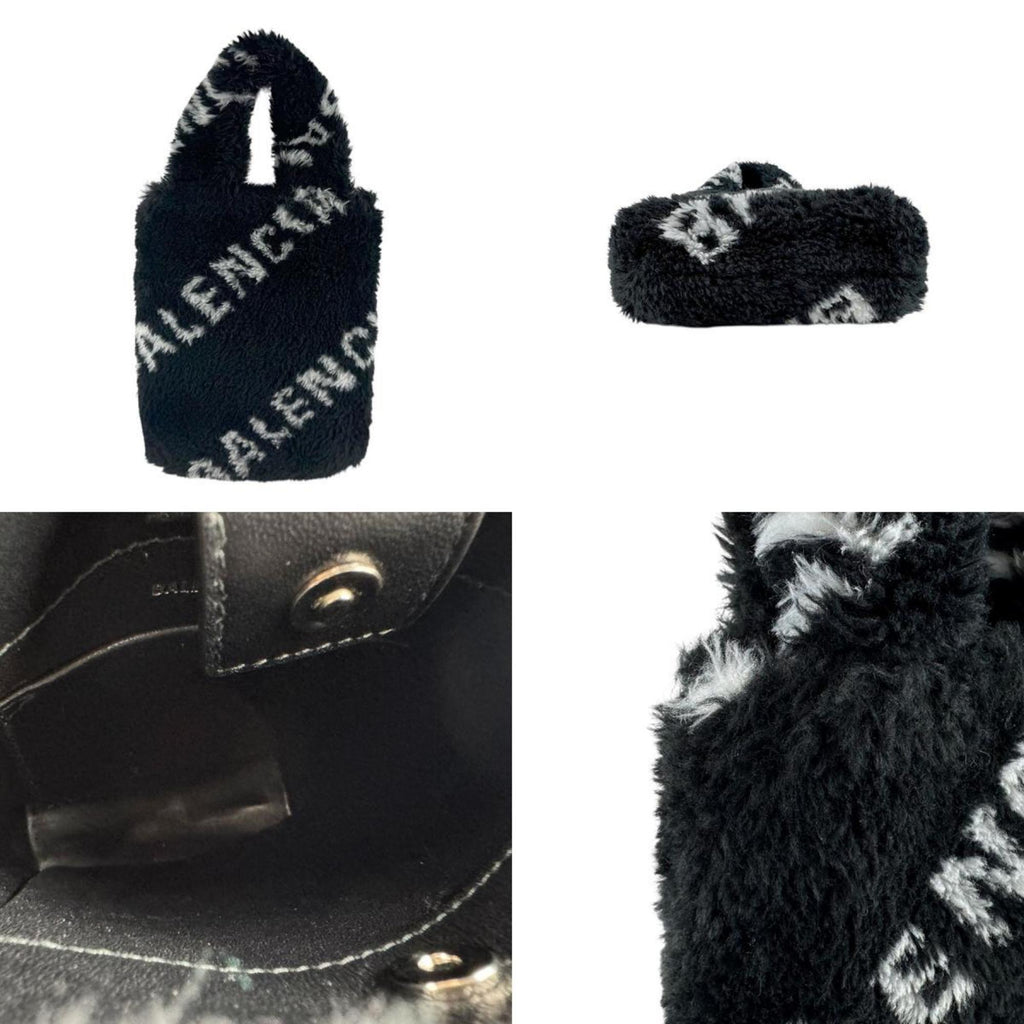 Balenciaga Black Fur Shoulder