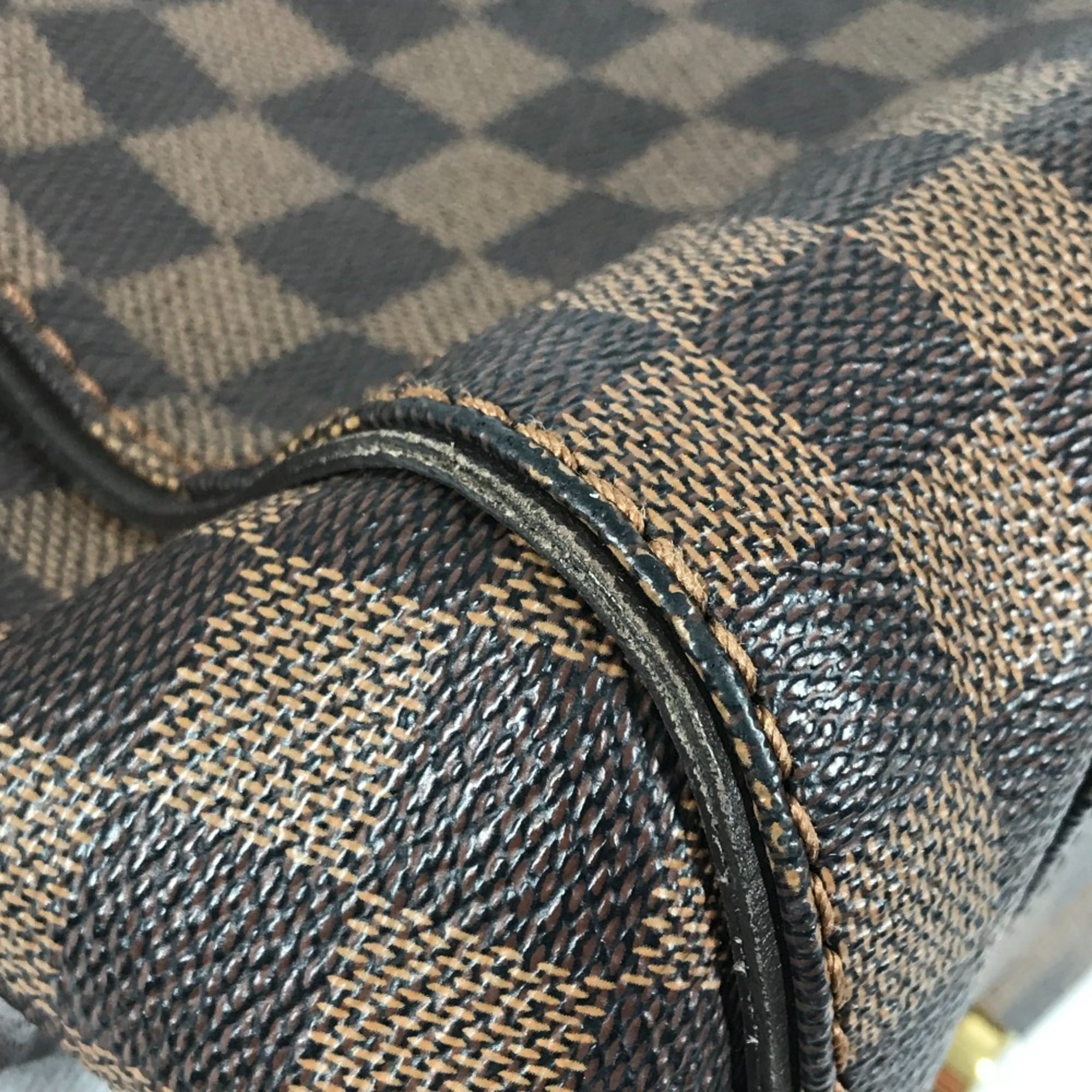 Louis Vuitton Damier Brown Ebene Damier Canvas Shoulder Bag Tote Bag