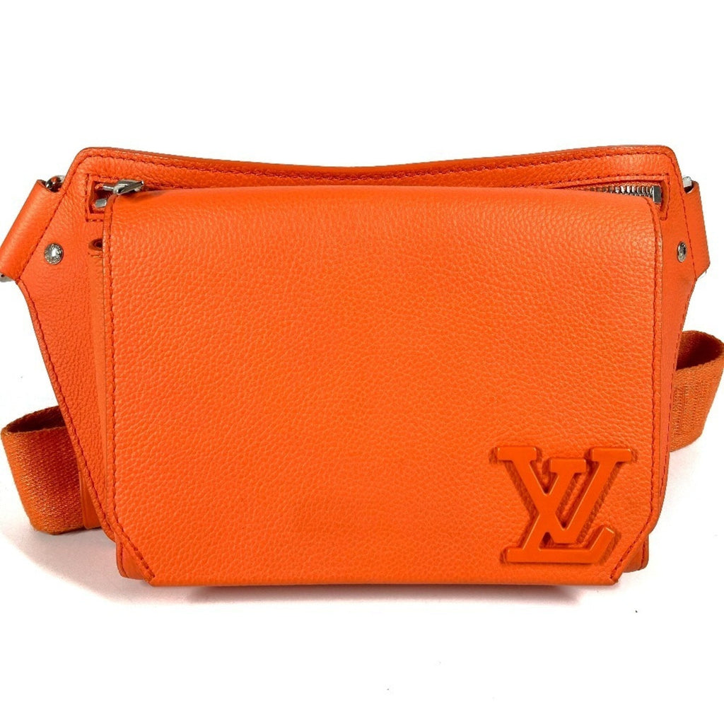 Louis Vuitton Orange Leather Fanny Pack Shoulder Bag