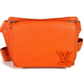 Louis Vuitton Orange Leather Fanny Pack Shoulder Bag