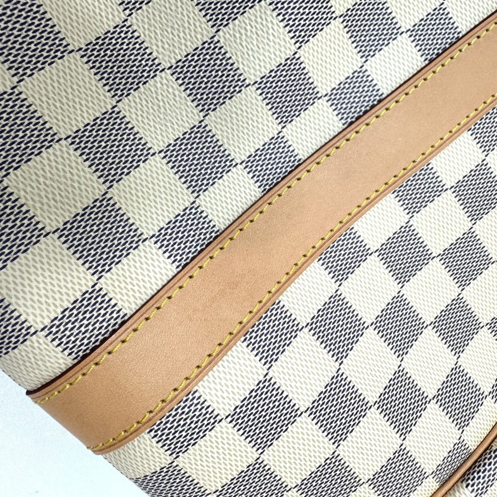 Louis Vuitton White Damier Azur Boston Bag