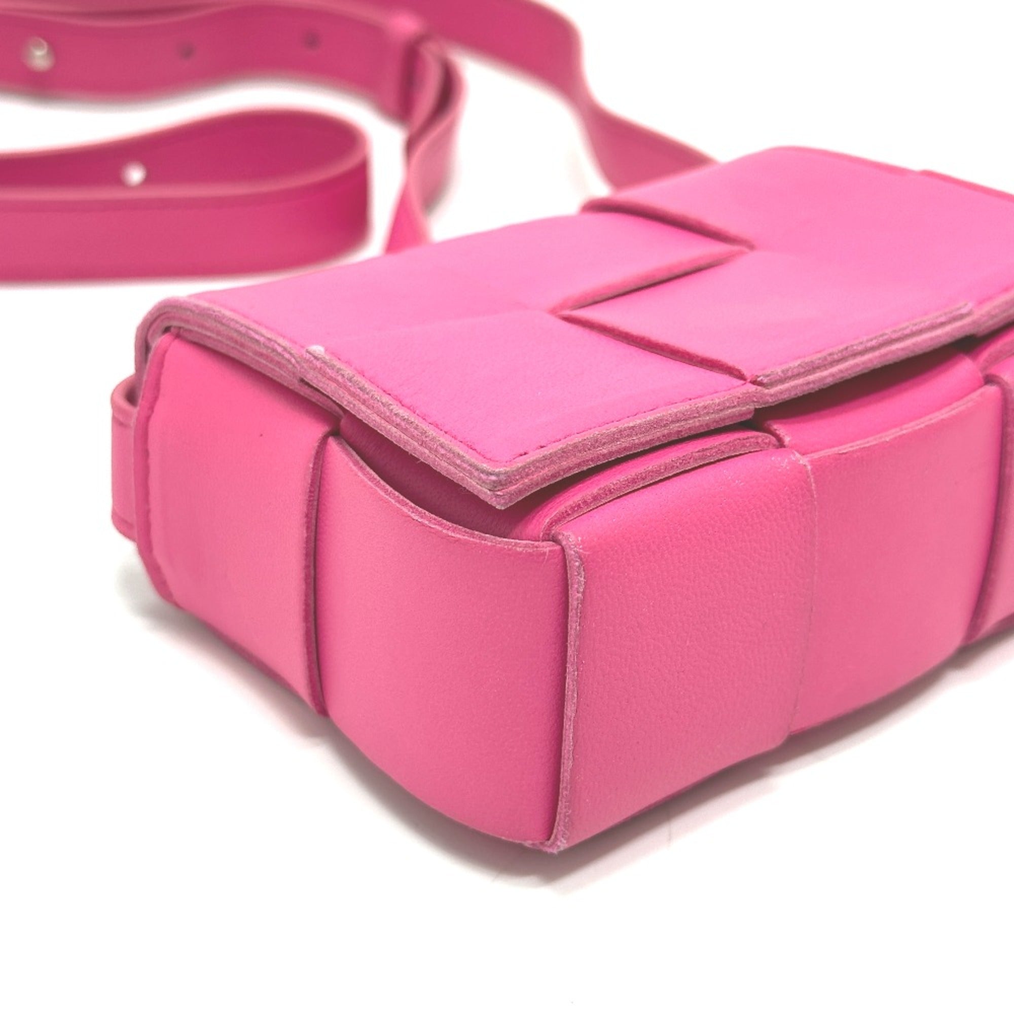 Bottega Veneta Pink Leather Shoulder Bag