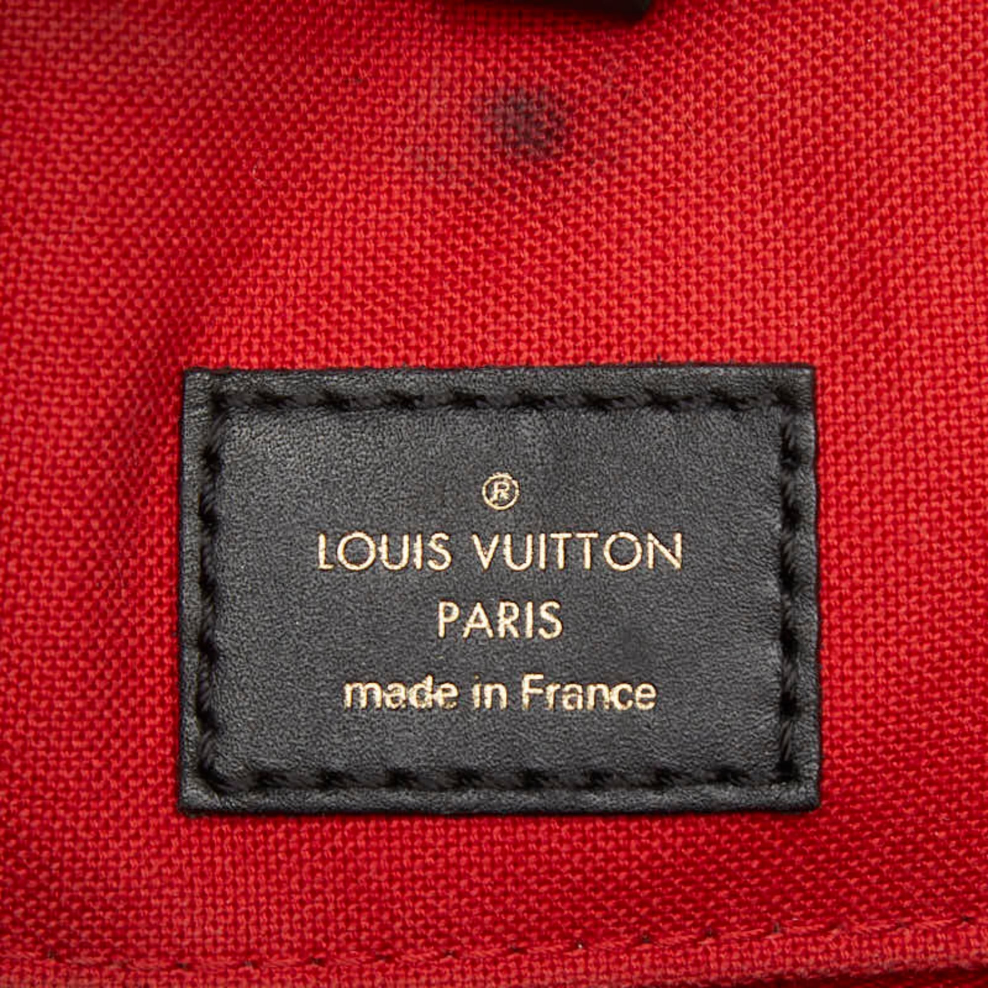 Louis Vuitton Brown Pvc Leather Handbag Shoulder Bag