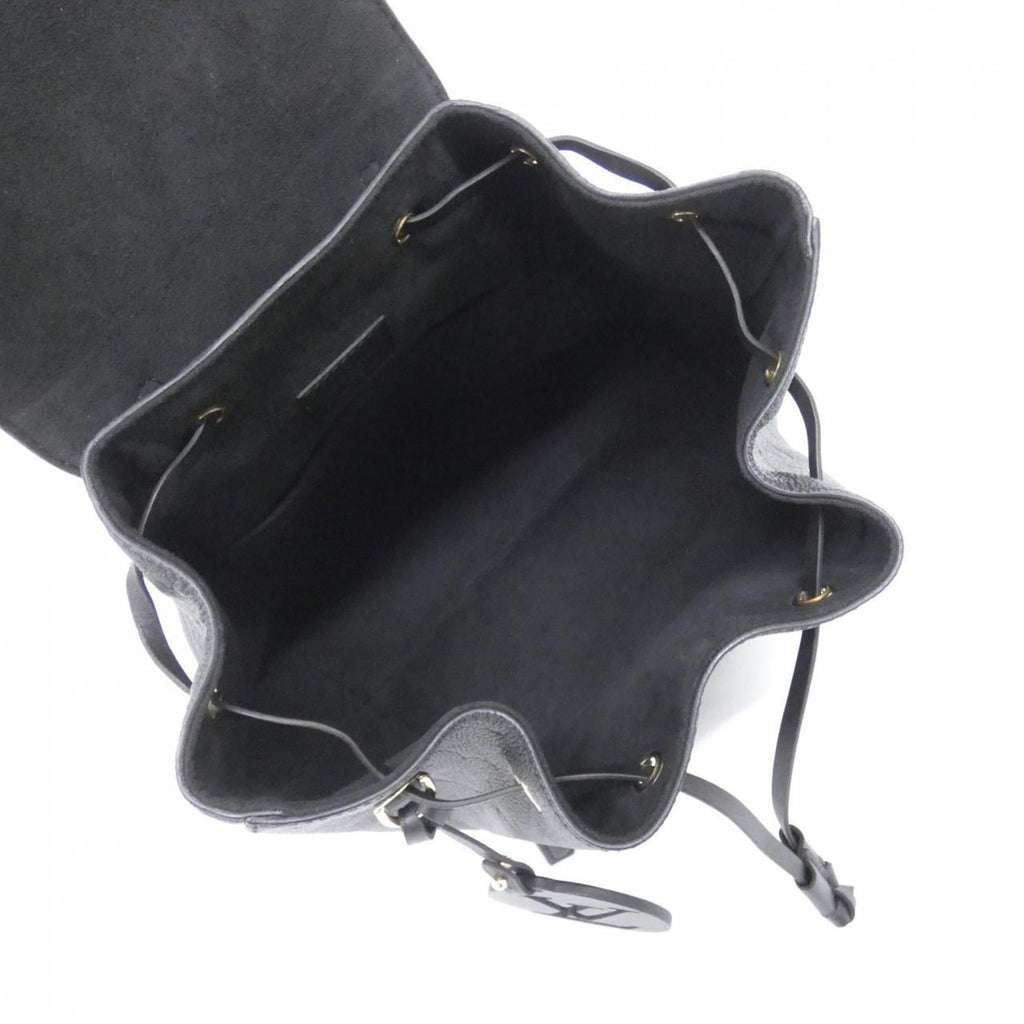 Louis Vuitton Black Leather Backpack