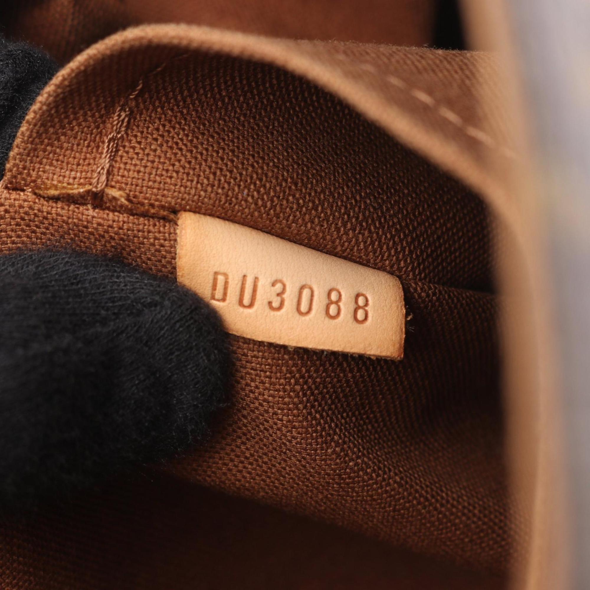Louis Vuitton Brown Coated Canvas Leather Tote Bag