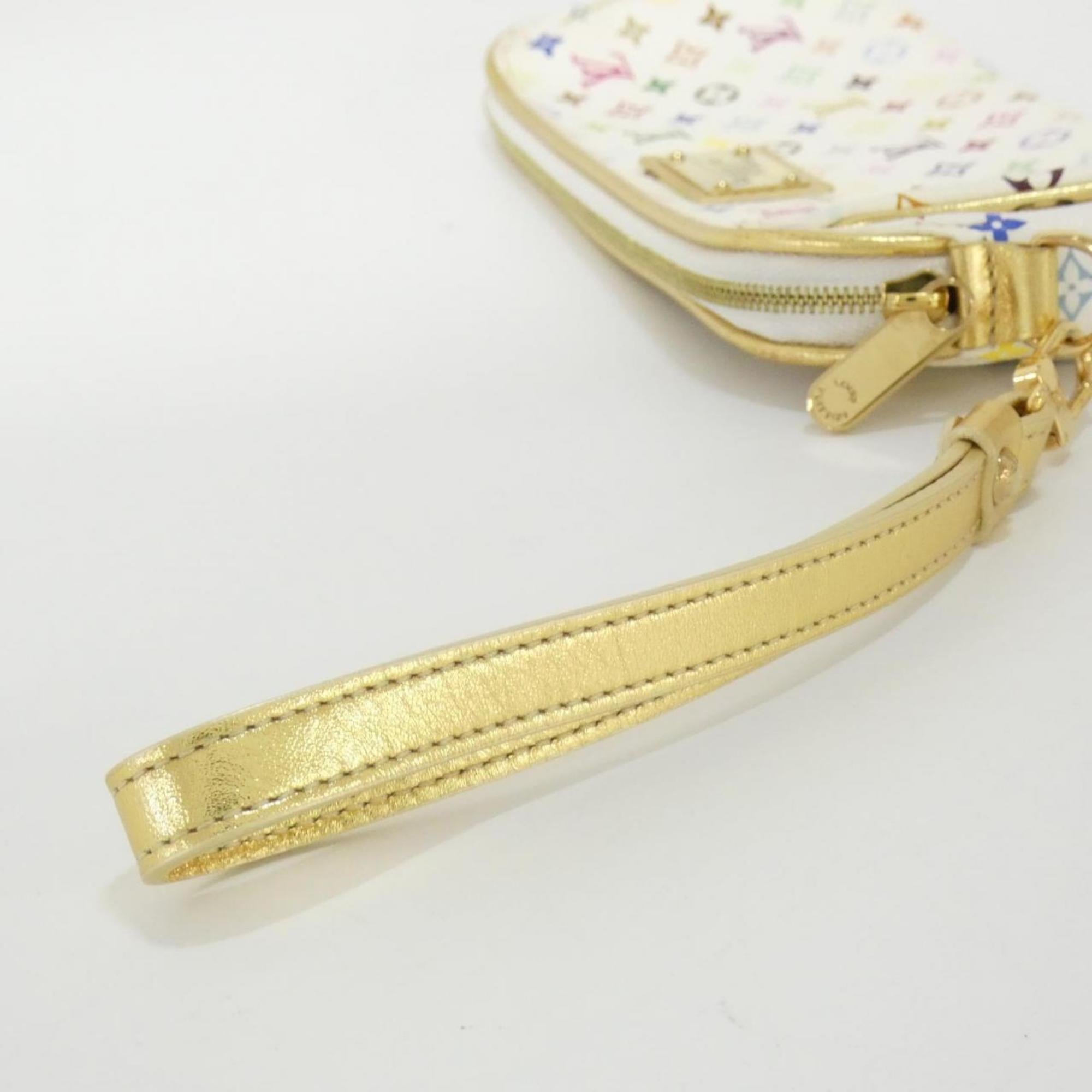 Louis Vuitton White Coated Canvas Pouch