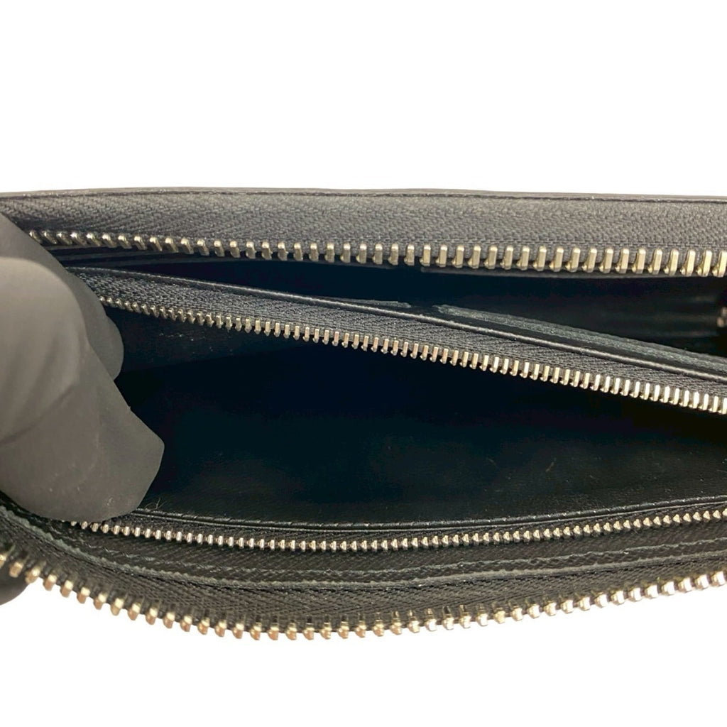 Louis Vuitton Black Leather Long Wallet