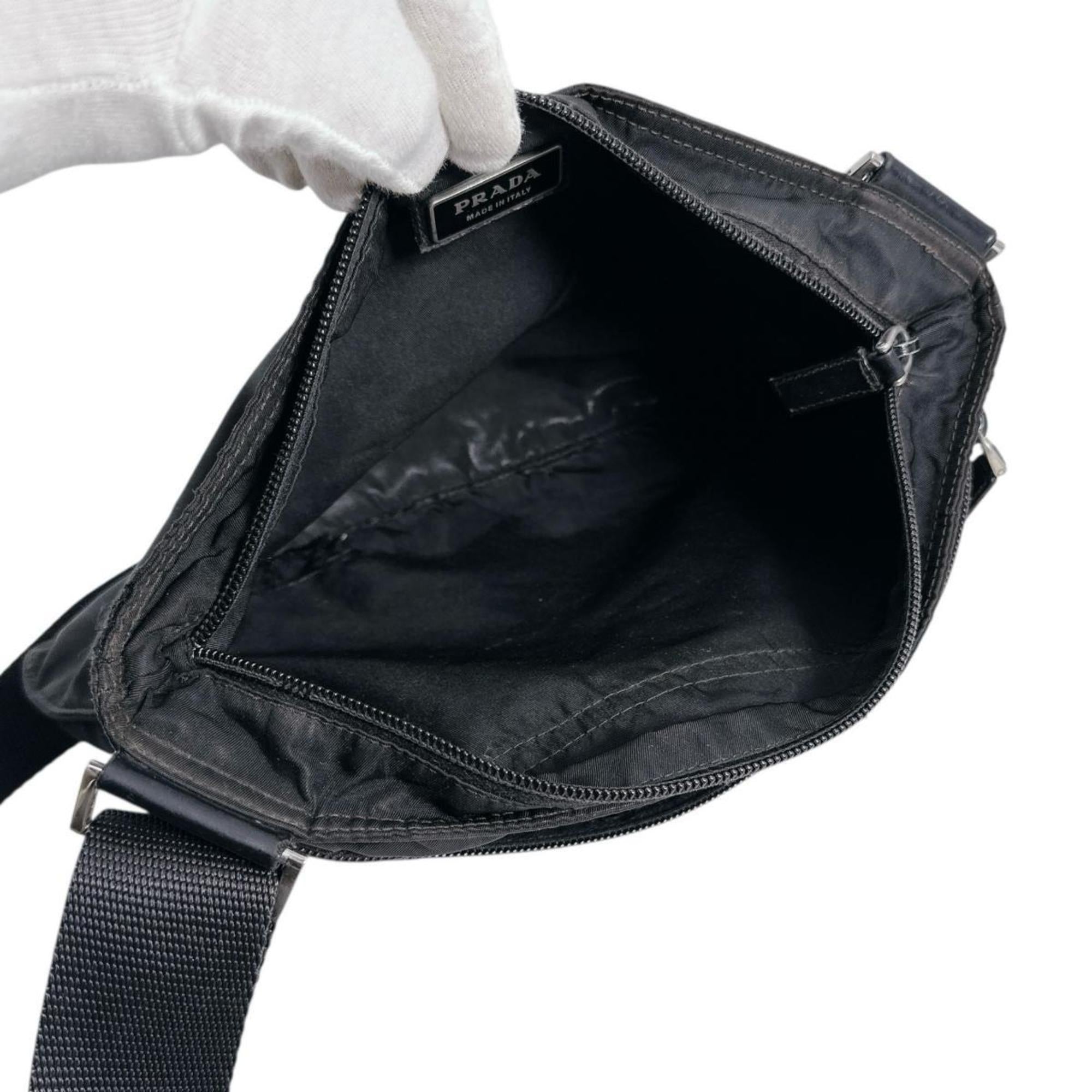 Prada Black Nylon Shoulder Bag Sling Bag