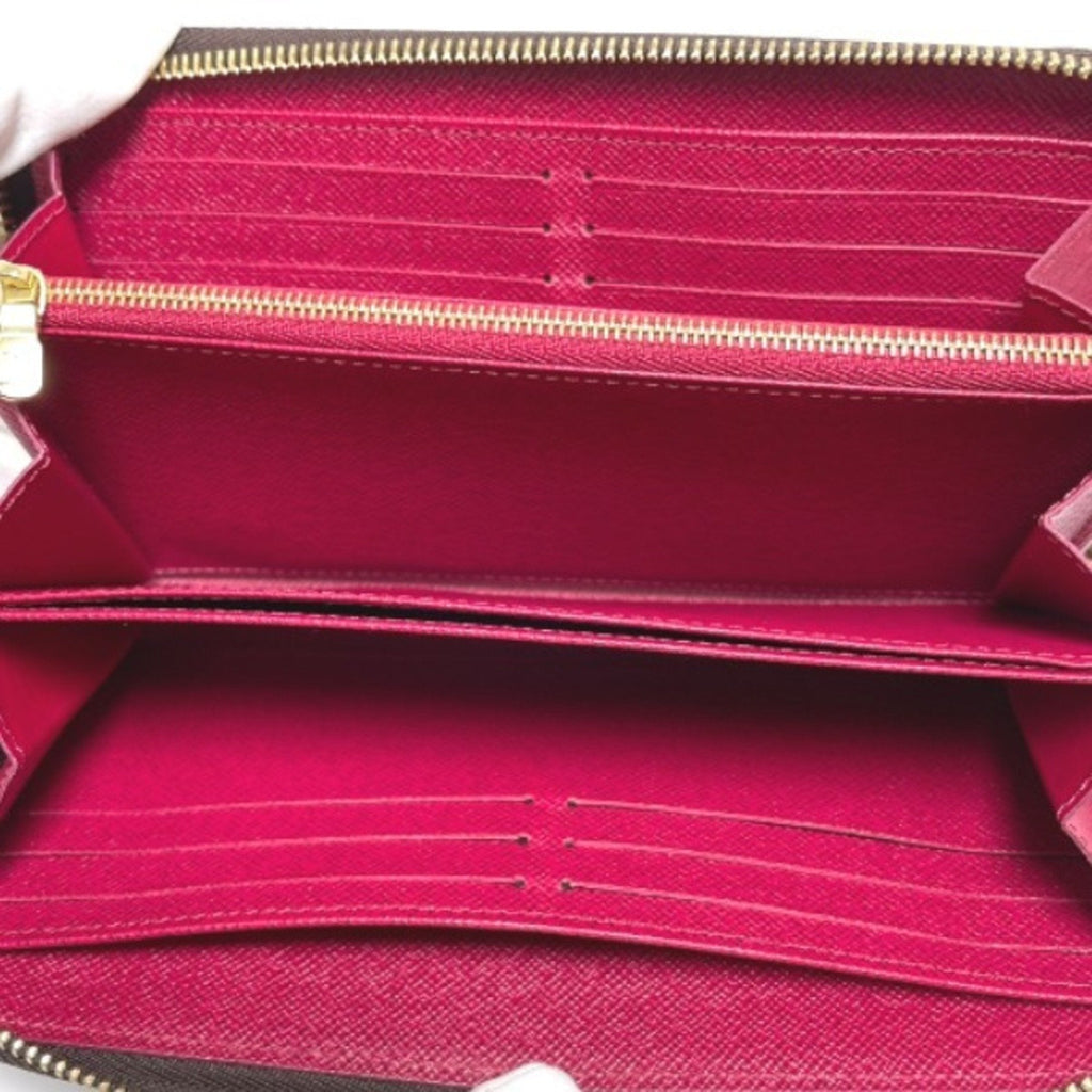 Louis Vuitton Brown Fuchsia Monogram Long Wallet