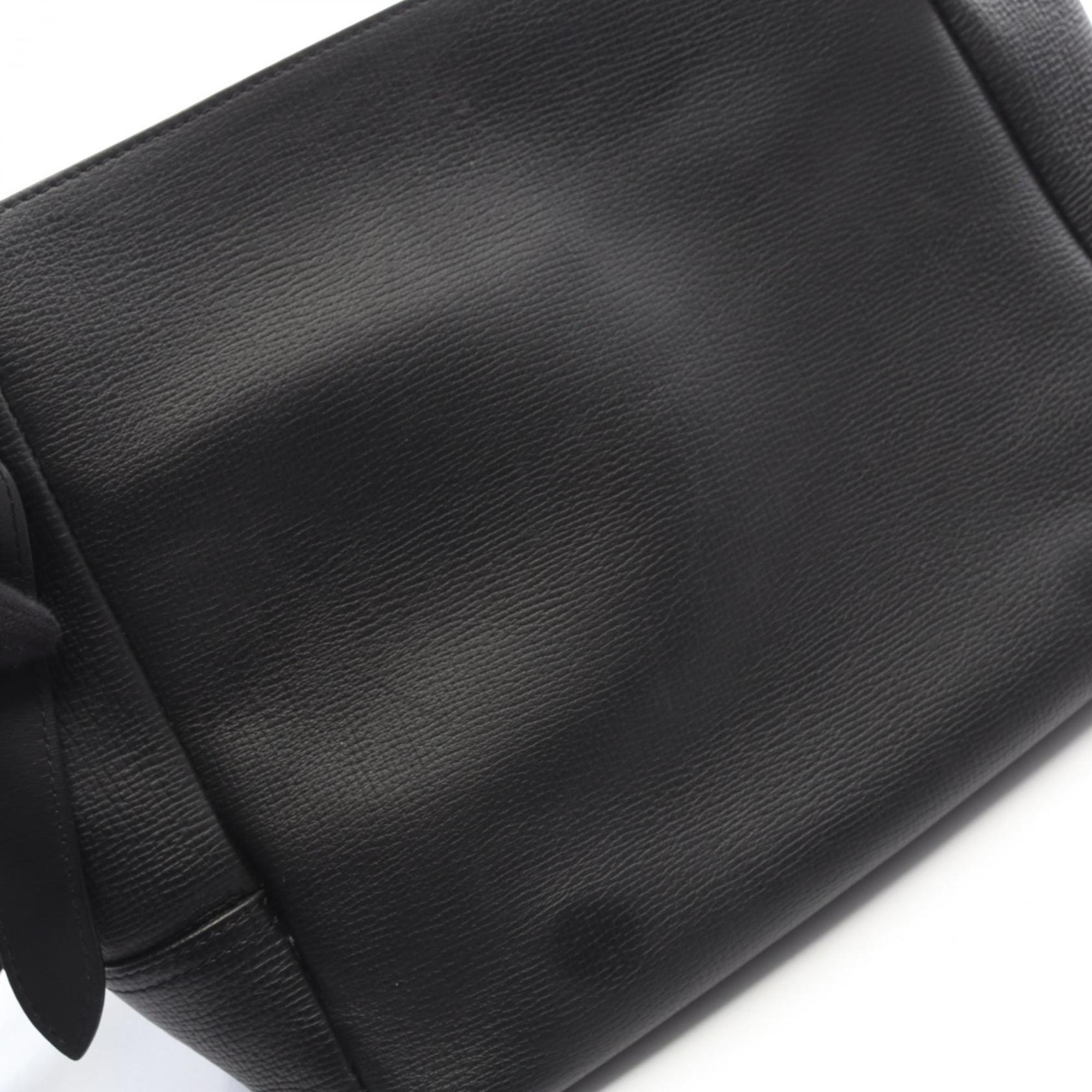 Louis Vuitton Black Noir Monogram Denim Leather Shoulder Bag