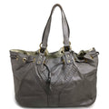 Yves Saint Laurent Gray Leather Tote Bag (Pre-Owned)