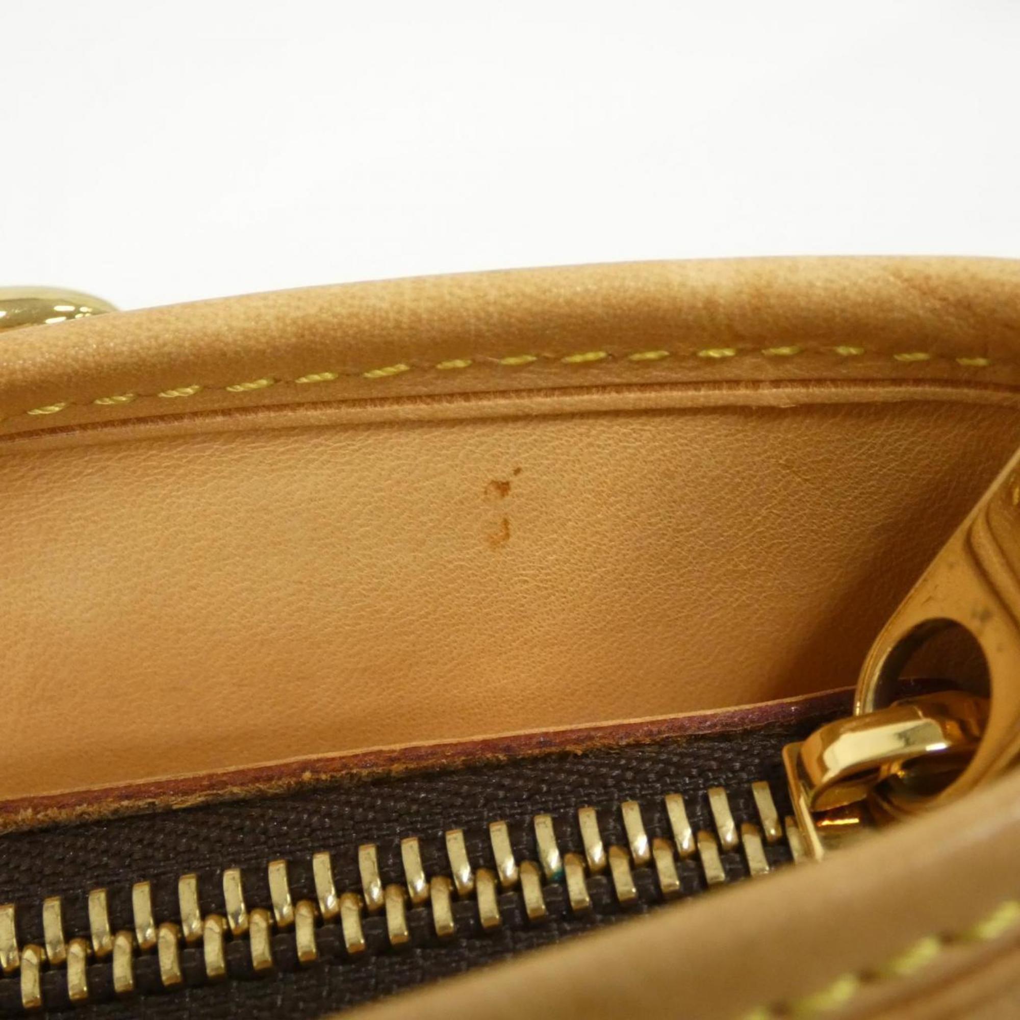 Louis Vuitton Marron Coated Canvas Handbag