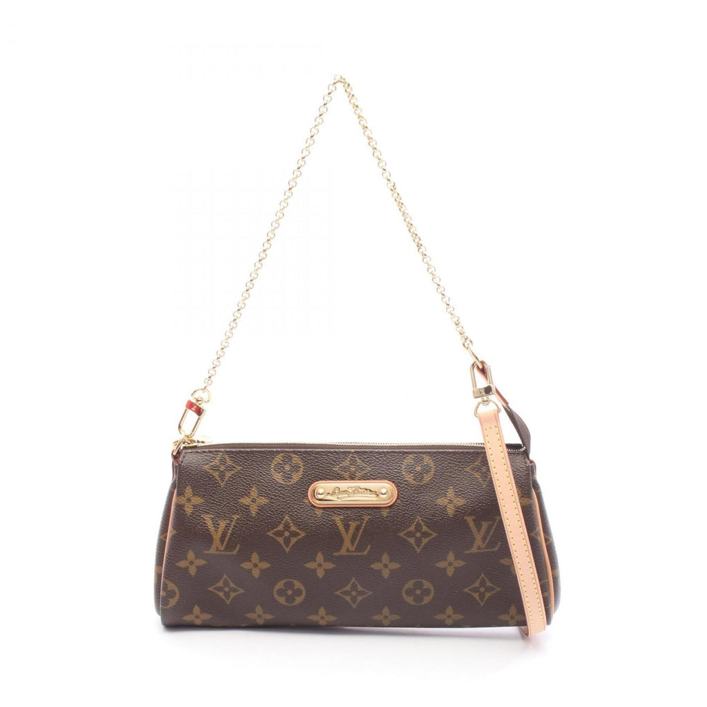Louis Vuitton Brown Coated Canvas Leather Shoulder Bag