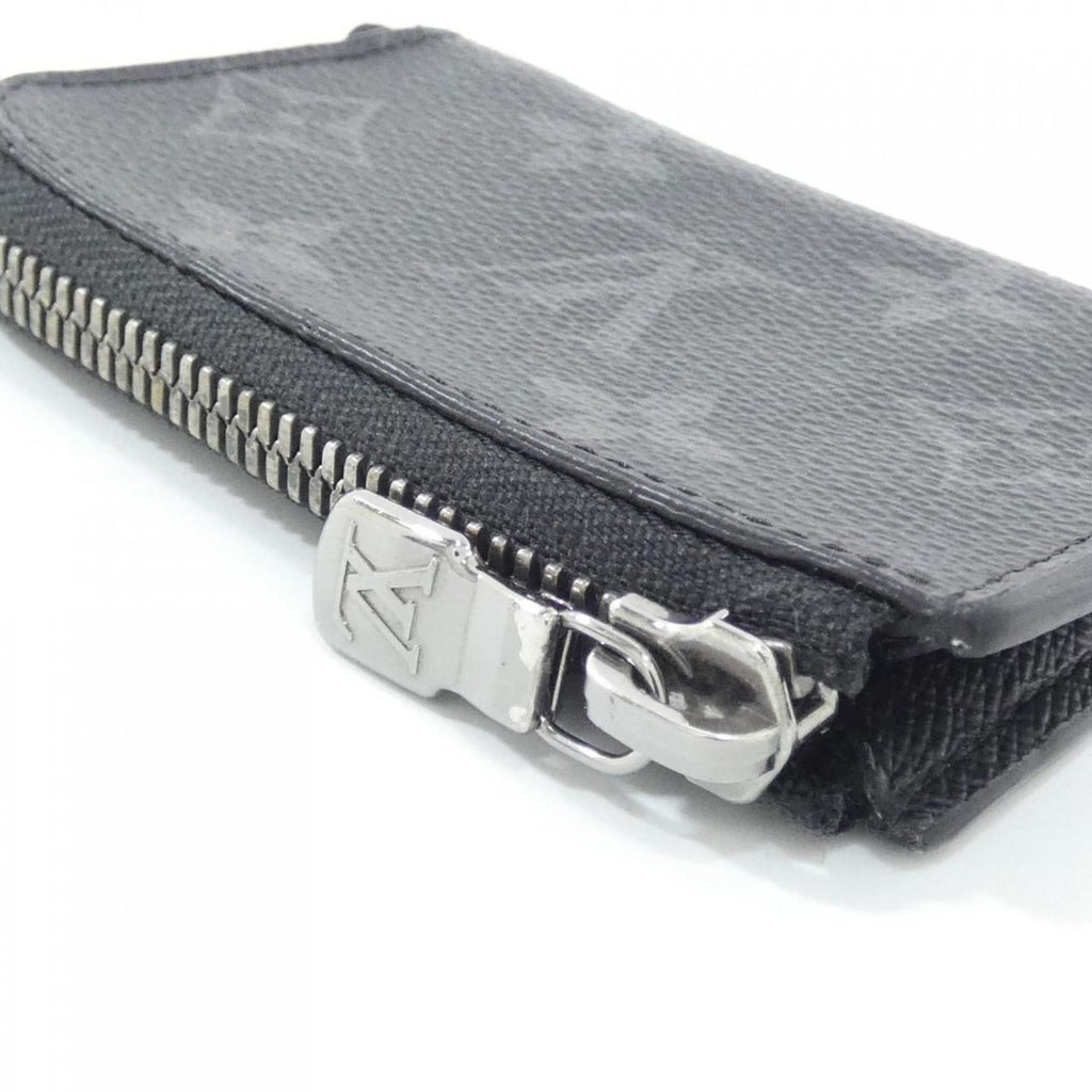 Louis Vuitton Black Coated Canvas Coin Purse/Coin Case