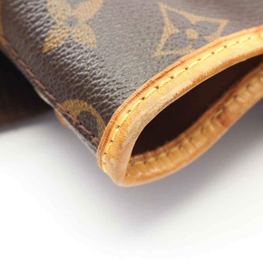 Louis Vuitton Brown Coated Canvas Leather Backpack