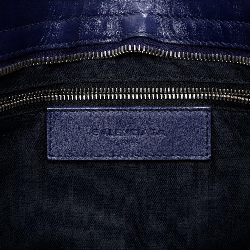 Balenciaga Purple Leather Hand