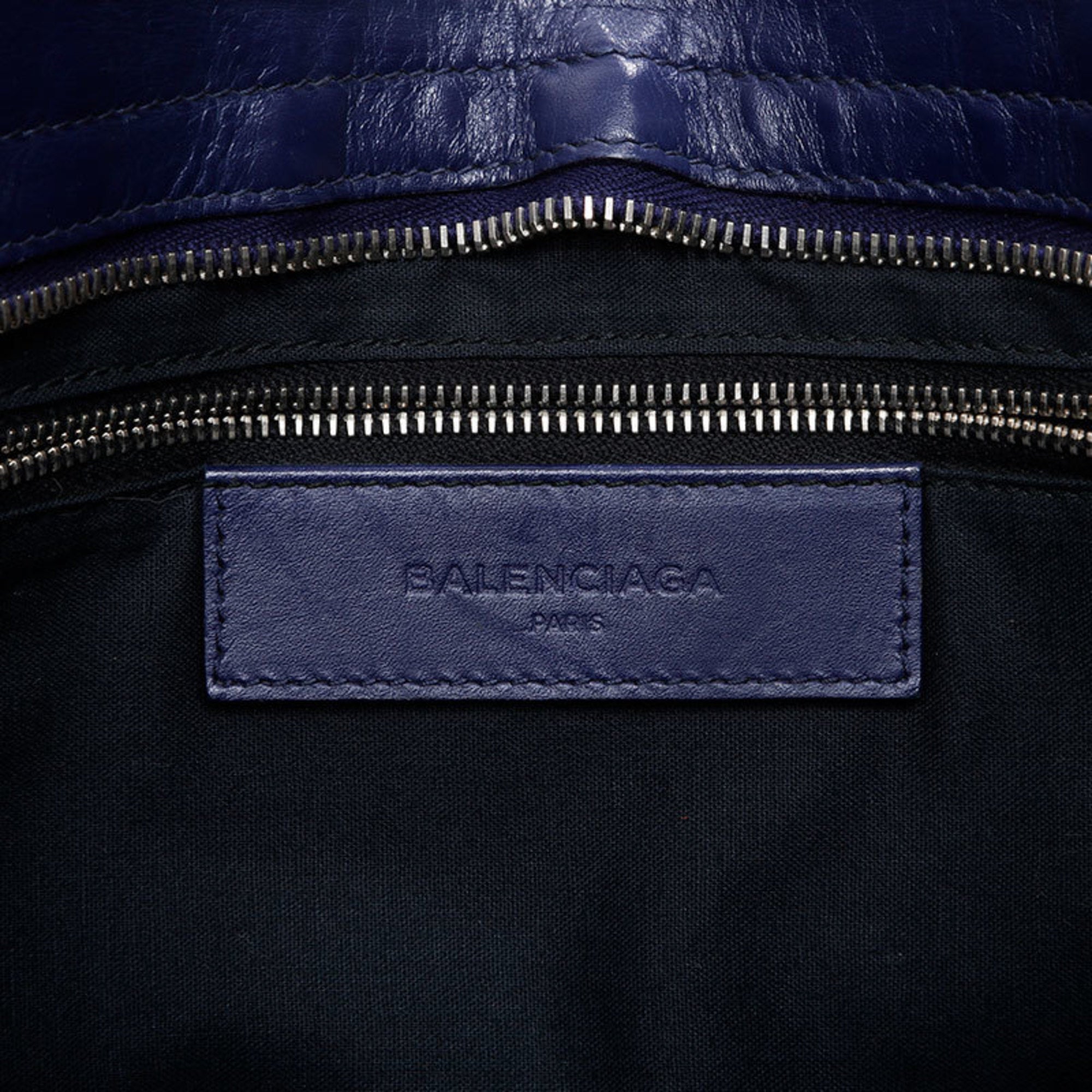 Balenciaga Purple Leather Hand