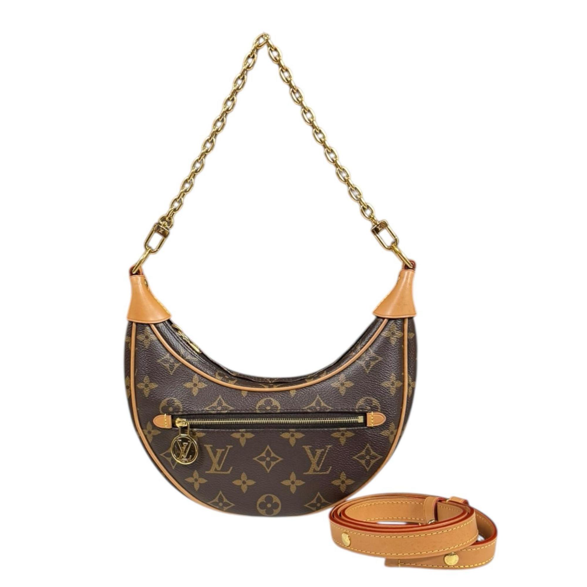 Louis Vuitton Brown Monogram Canvas Shoulder Bag