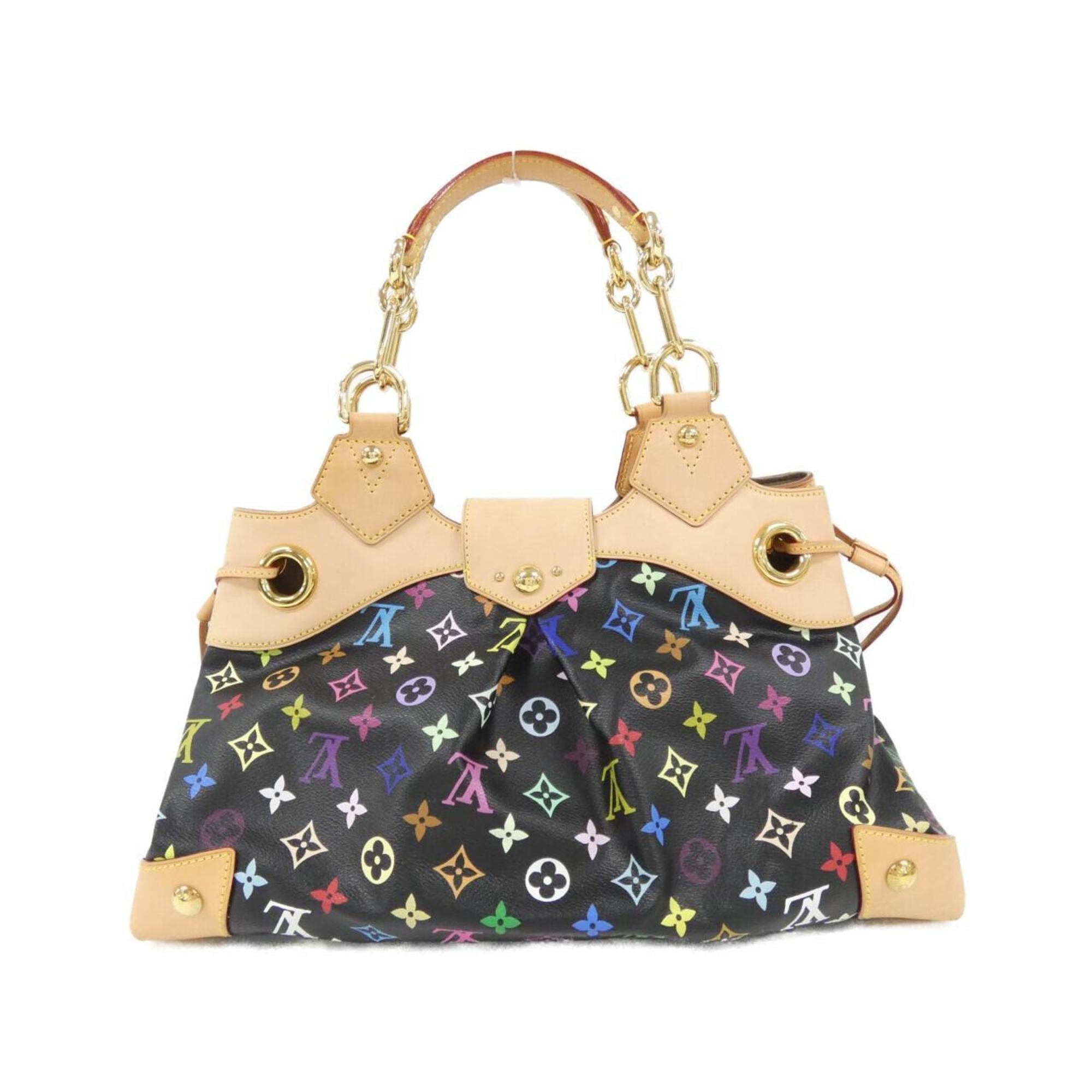 Louis Vuitton Black Coated Canvas Shoulder Bag