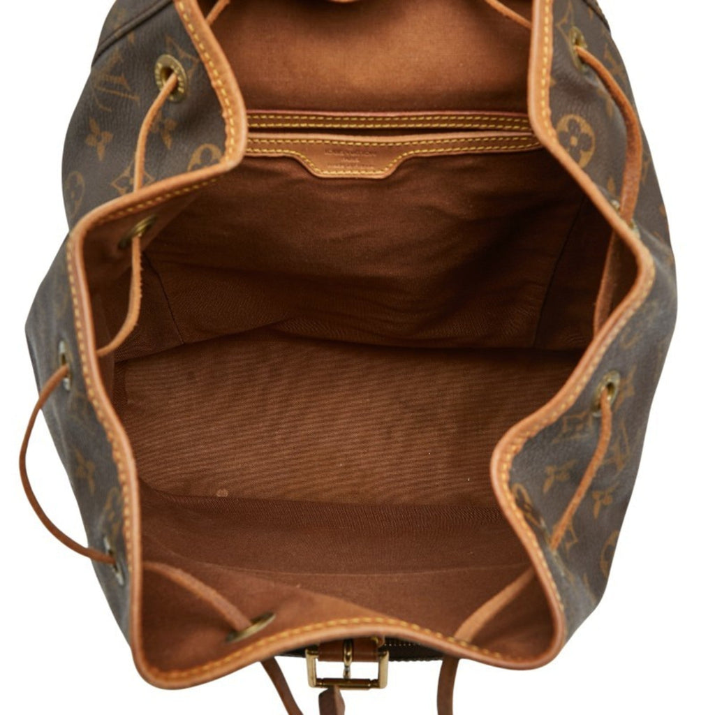 Louis Vuitton Brown Pvc Leather Backpack