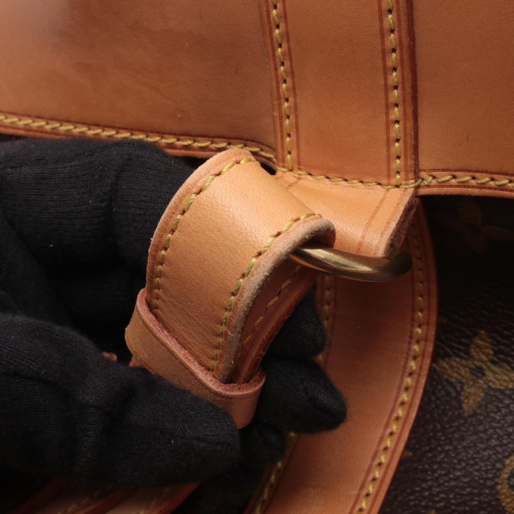 Louis Vuitton Brown Monogram Coated Canvas Leather Handbag Shoulder Bag