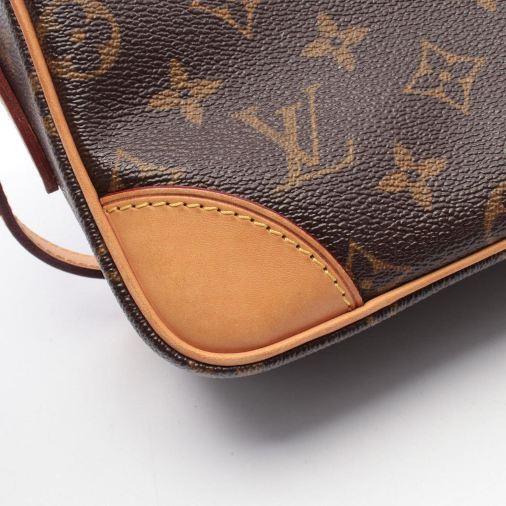 Louis Vuitton Brown Monogram Coated Canvas Leather Handbag Shoulder Bag