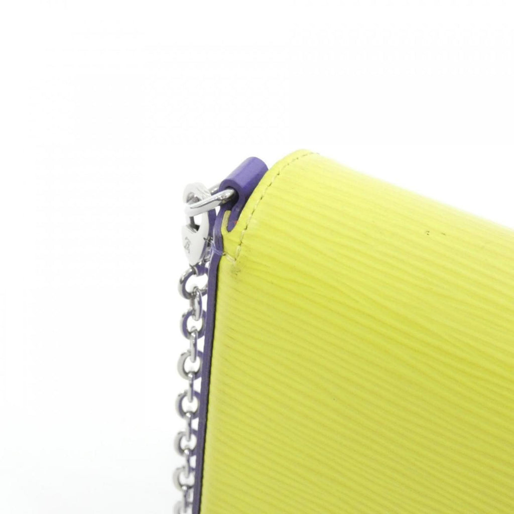 Louis Vuitton Yellow Leather Pochette Shoulder Bag