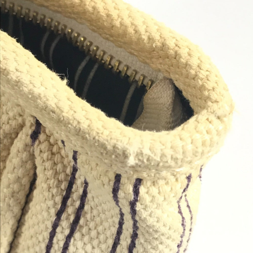 Louis Vuitton Ivory Navy Canvas Shoulder Bag Tote Bag