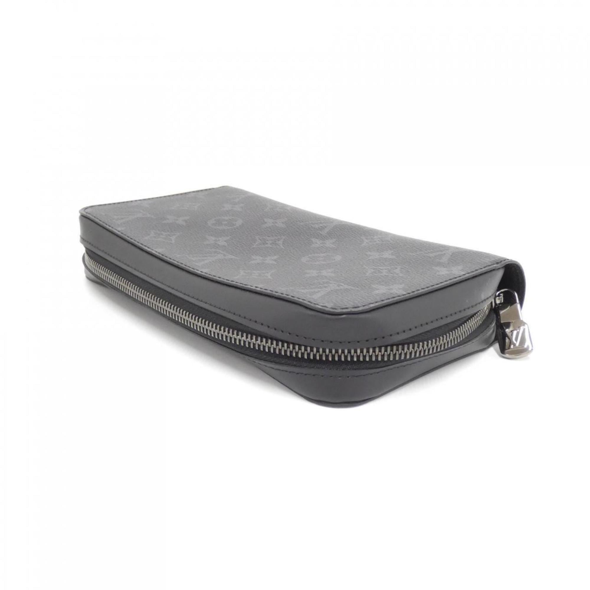 Louis Vuitton Black Coated Canvas Long Wallet