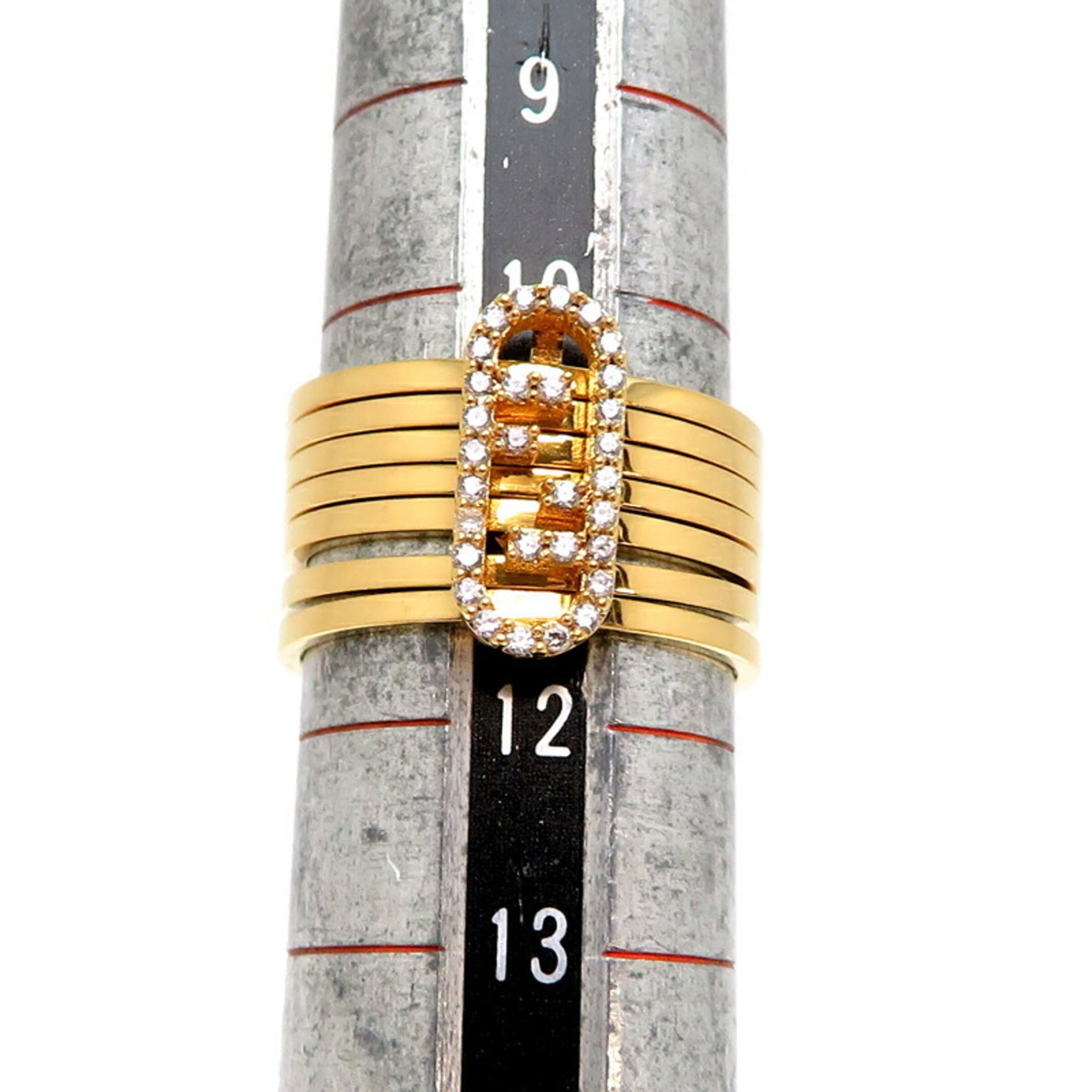 Fendi Gold Plating Band Ring