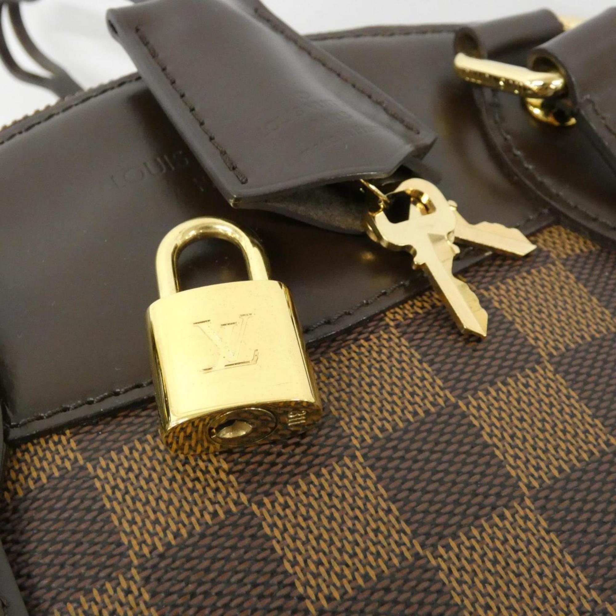 Louis Vuitton Ebene Coated Canvas Handbag