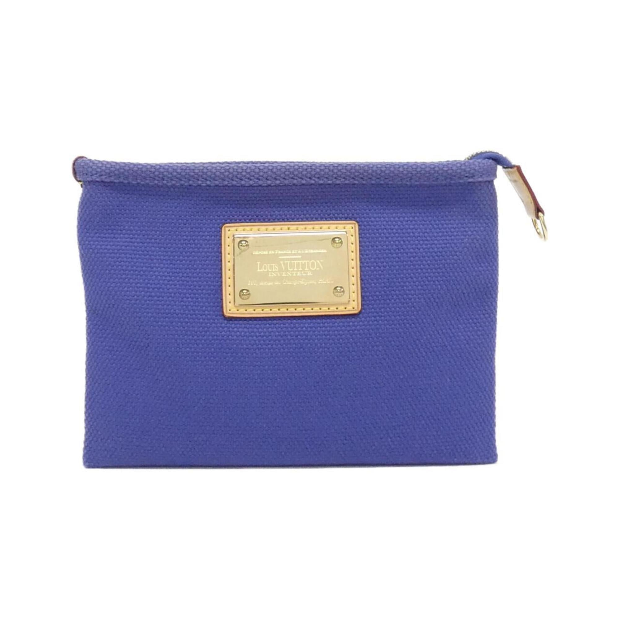 Louis Vuitton Blue Navy Canvas Handbag Pochette