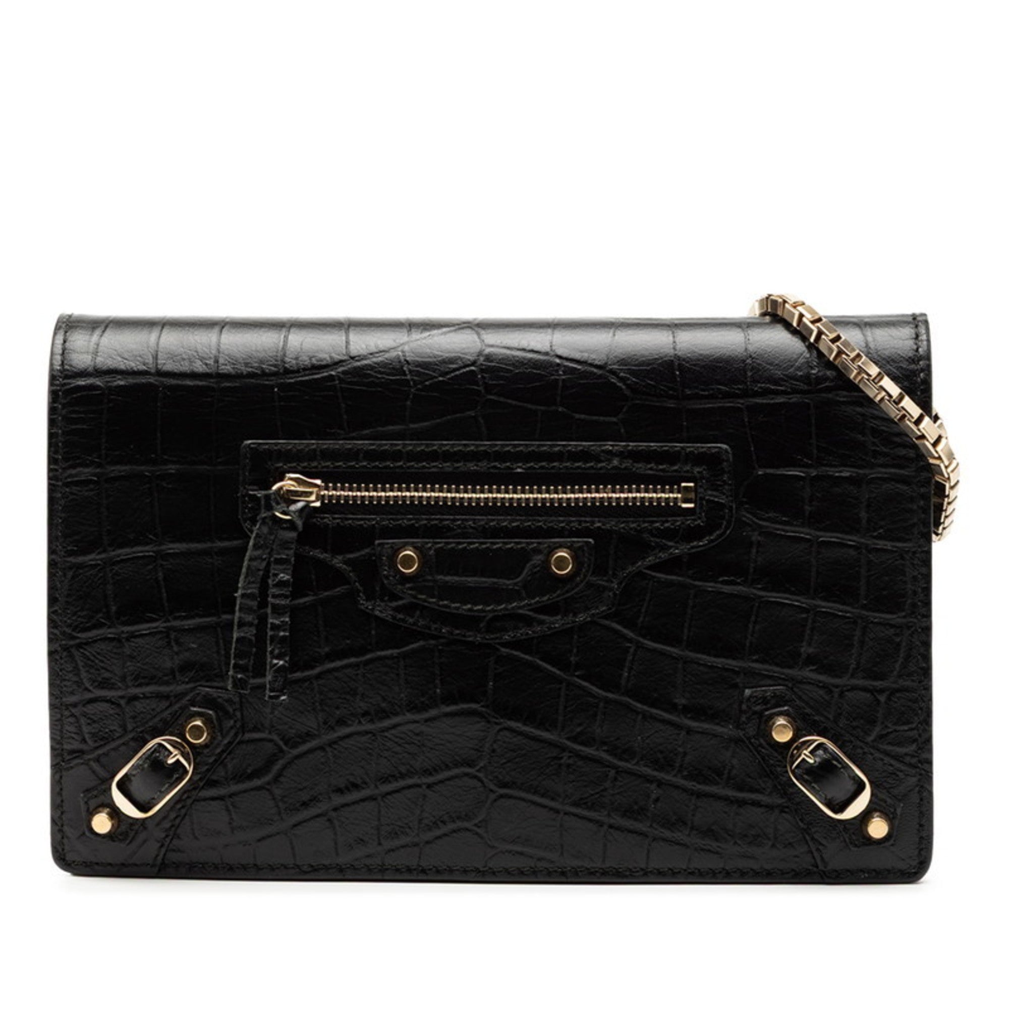 Balenciaga Black Leather Shoulder