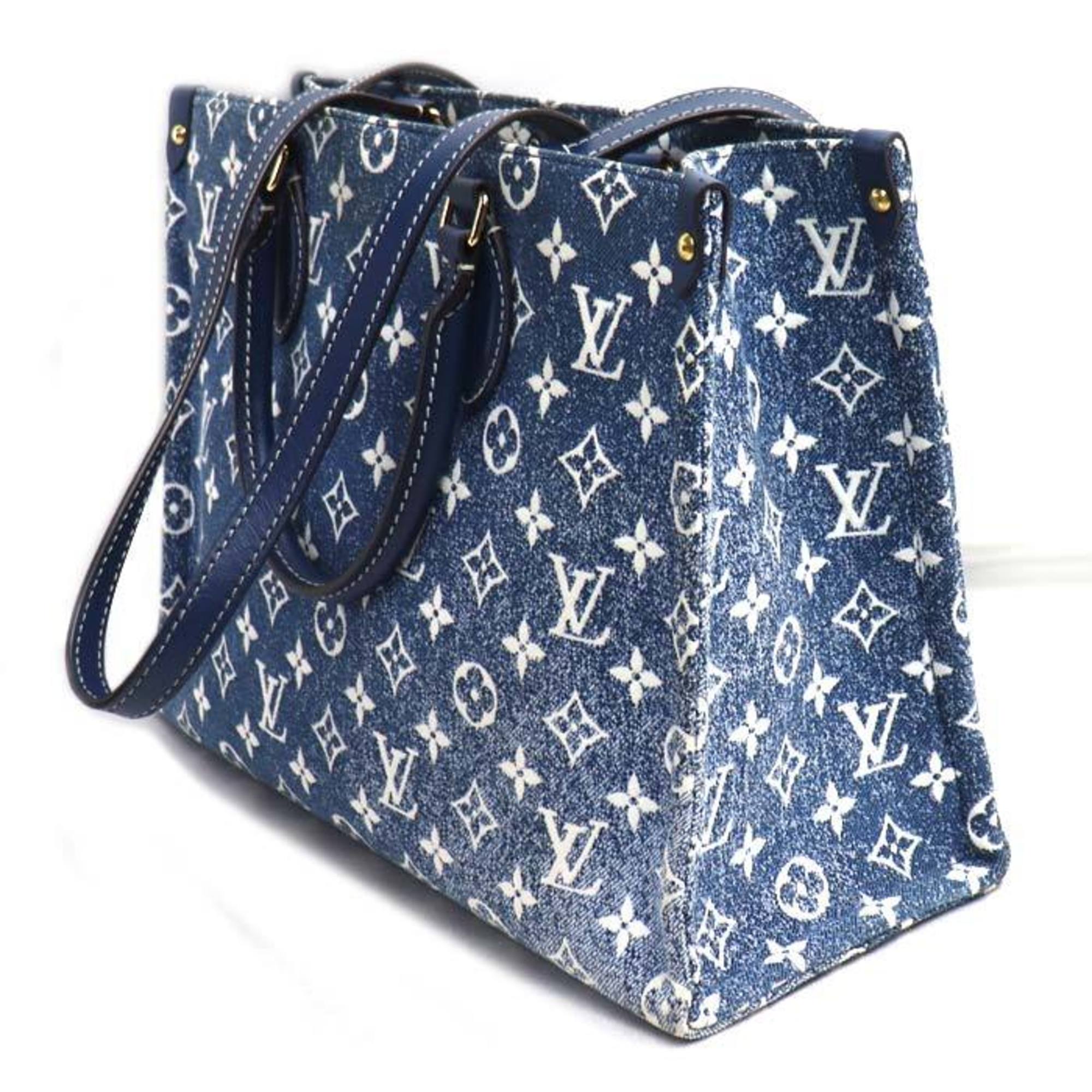 Louis Vuitton Blue Denim Shoulder Bag