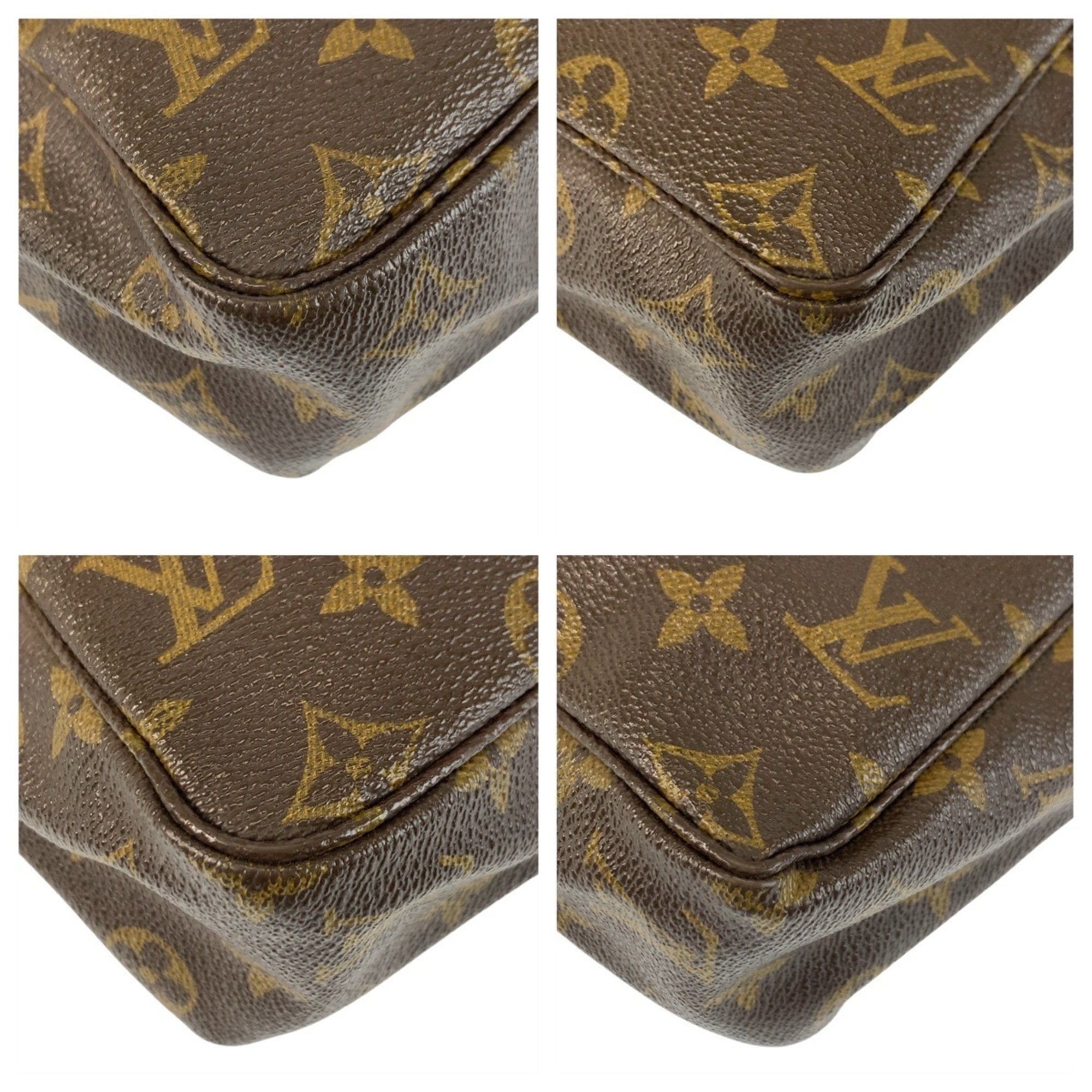 Louis Vuitton Brown Pvc Pouch