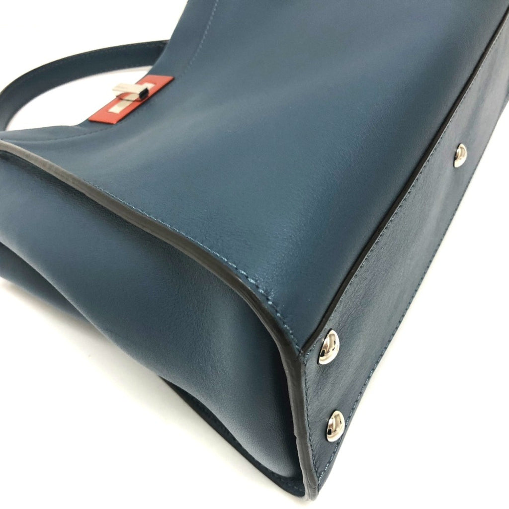 Fendi Blue Leather Handbag
