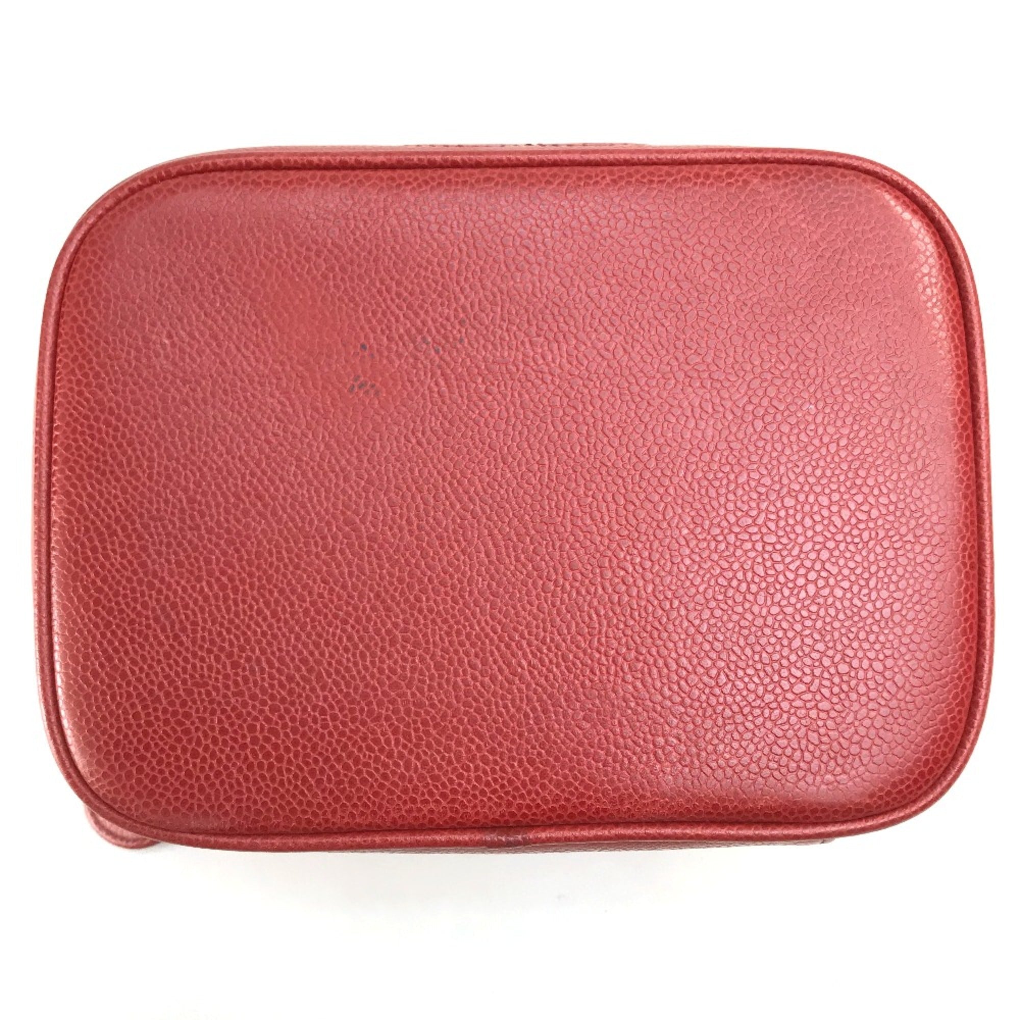 Chanel Red Leather Handbag