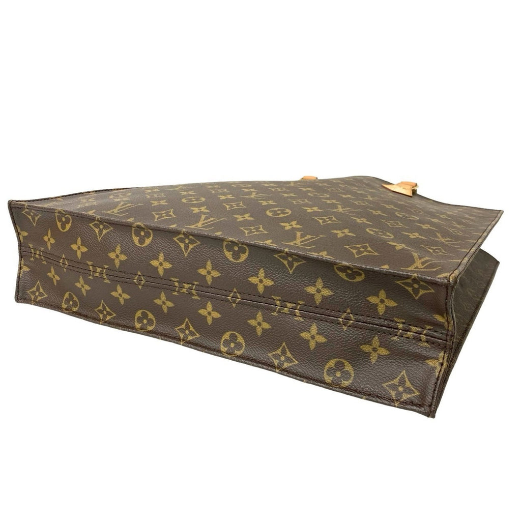 Louis Vuitton Brown Leather Pvc Handbag Tote Bag