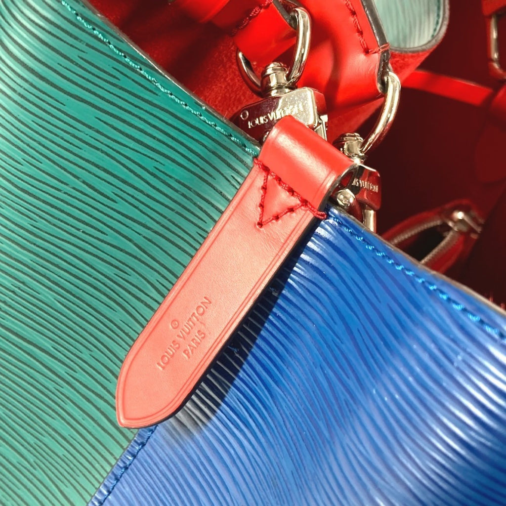 Louis Vuitton Blue Green Red Color Epi Leather Shoulder Bag