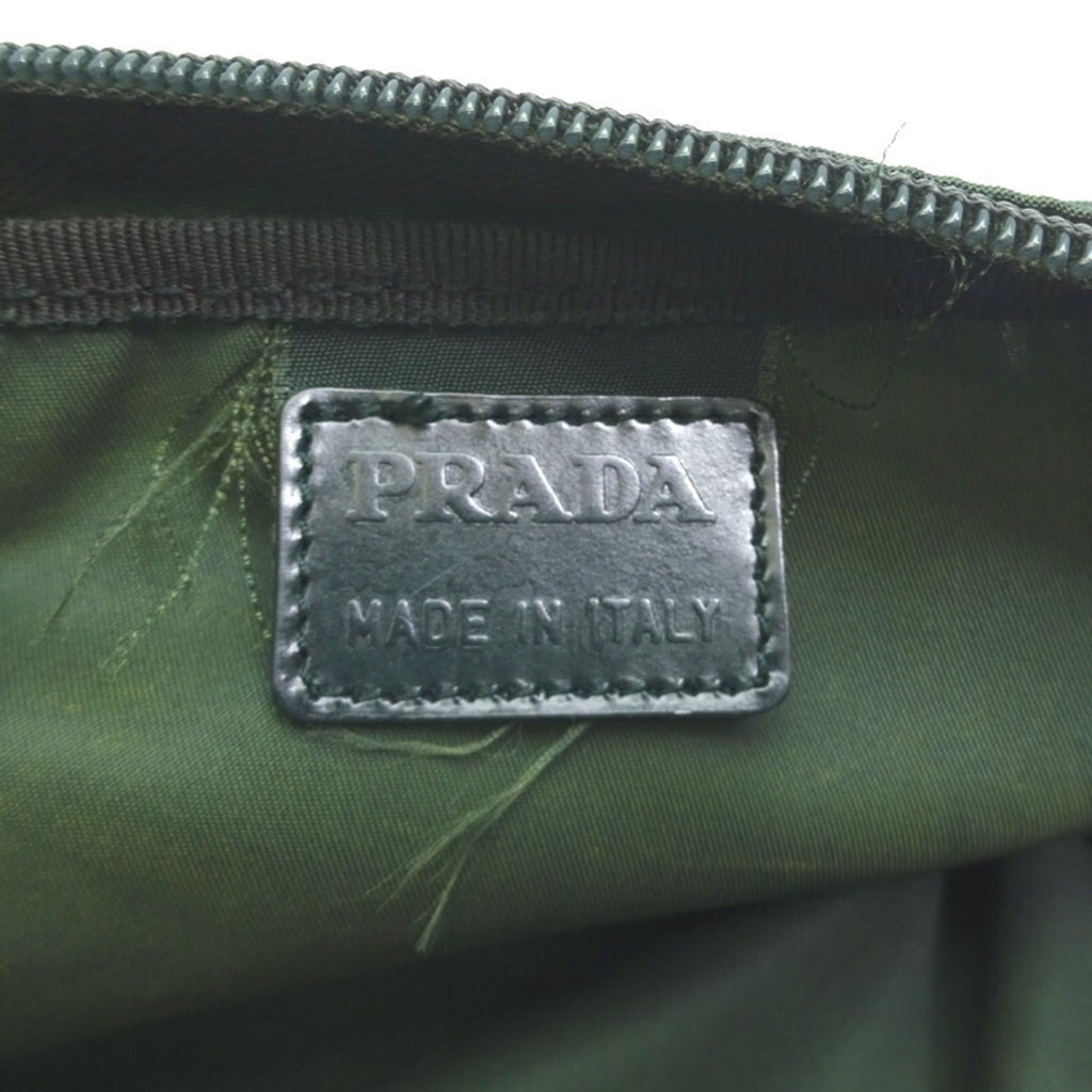 Prada Dark Green Nylon Pouch
