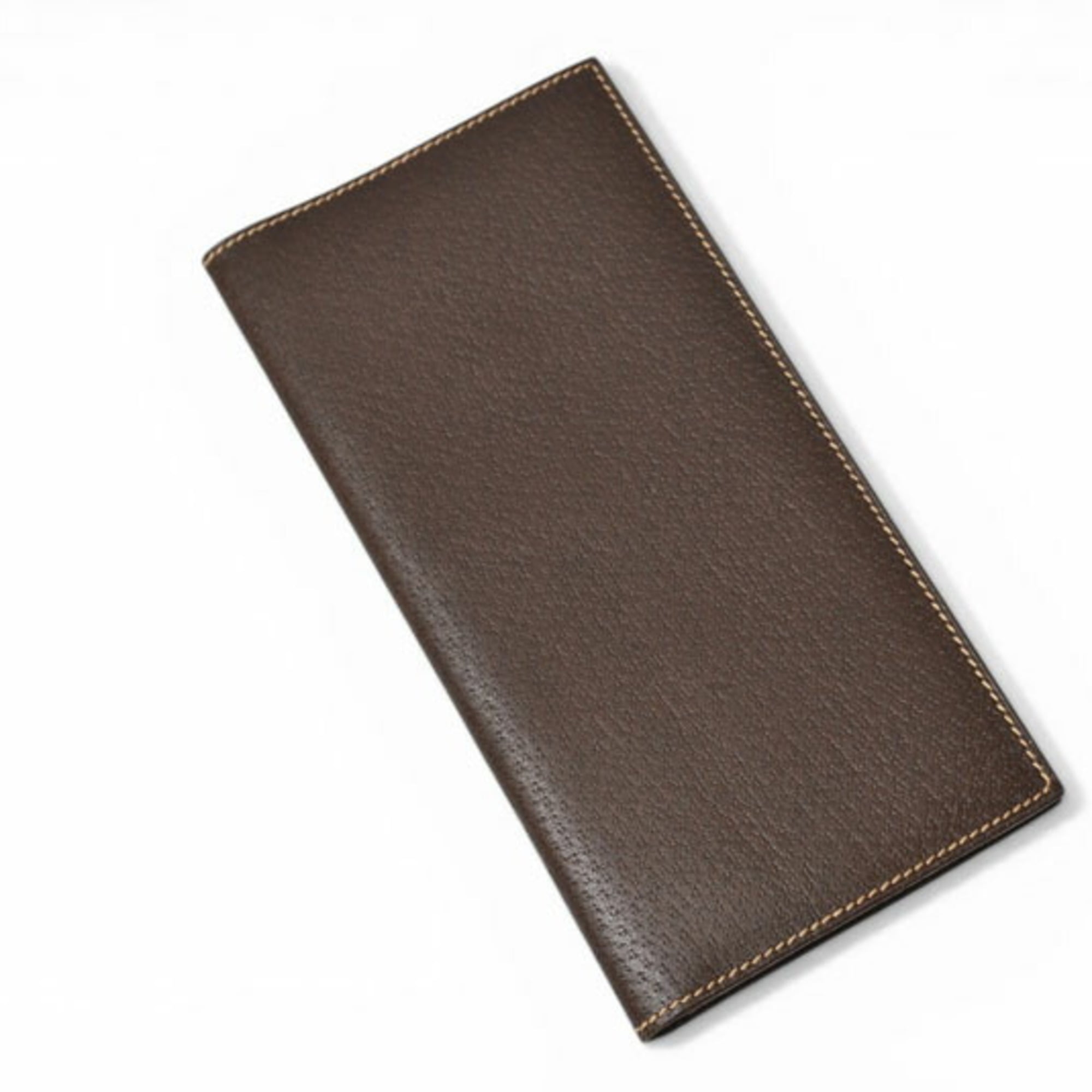 Gucci Brown Leather Long Wallet (Bi-Fold) (Pre-Owned)